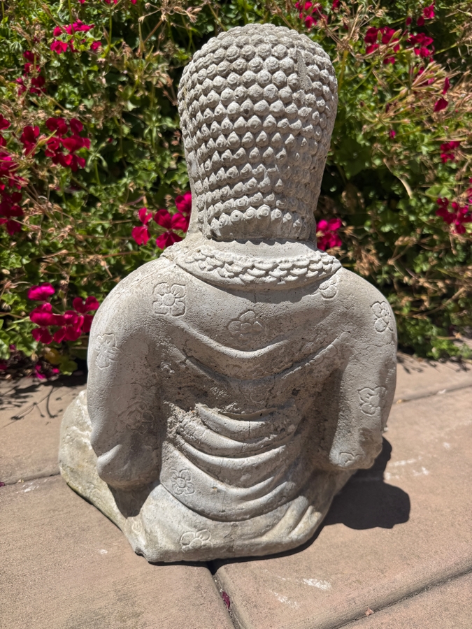Just Added - Concrete Sitting Medicine Buddha Garden Statue 18'H [Photo 6]