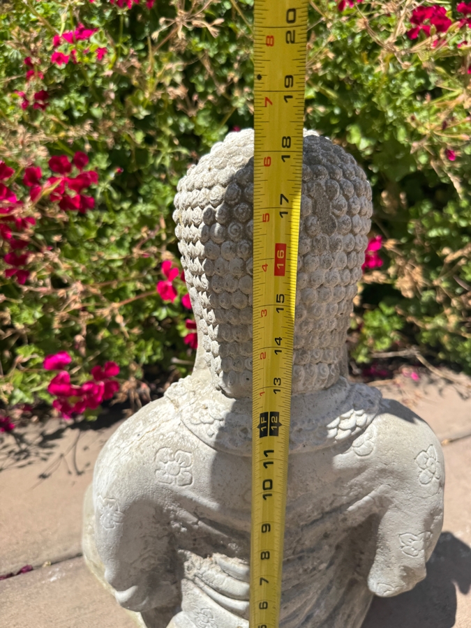 Just Added - Concrete Sitting Medicine Buddha Garden Statue 18'H [Photo 7]