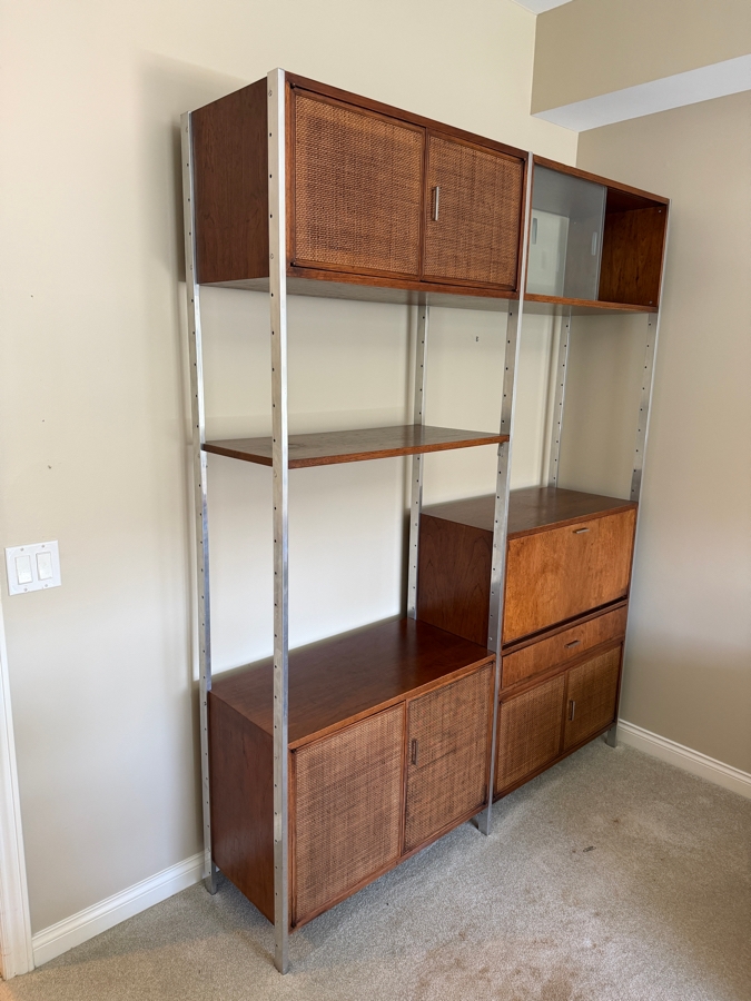 Mid-Century Modern Modular Wall Unit Designed By Jack Cartwright For Founders Purchased From Burnett's Furniture 64.5W X 15.5D X 83H [Photo 3]