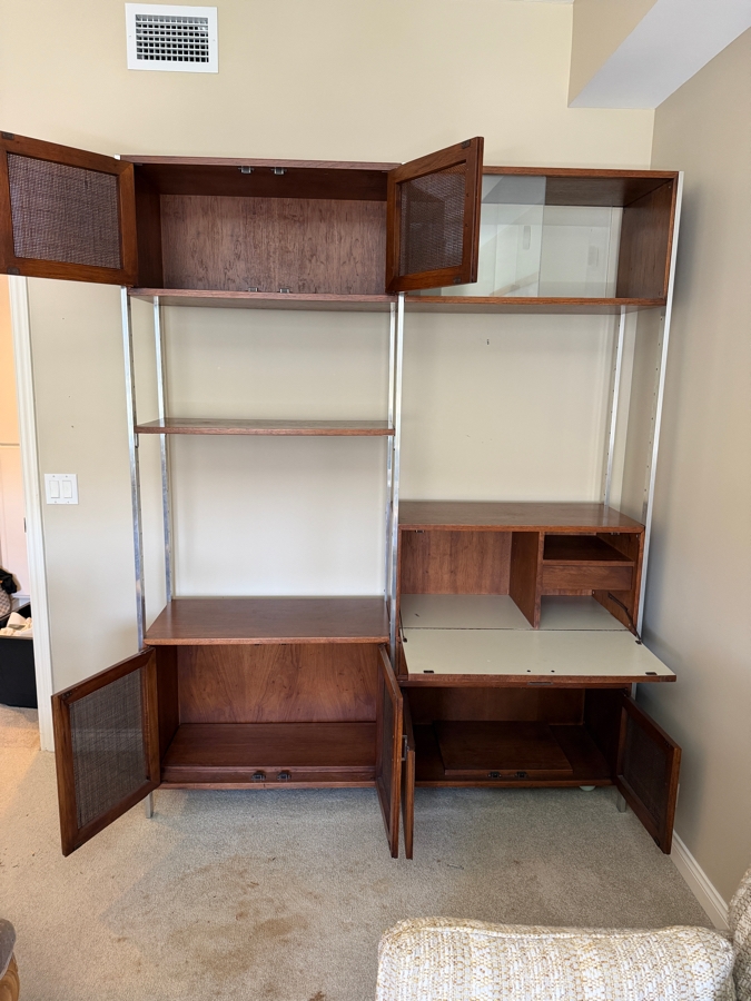 Mid-Century Modern Modular Wall Unit Designed By Jack Cartwright For Founders Purchased From Burnett's Furniture 64.5W X 15.5D X 83H [Photo 7]