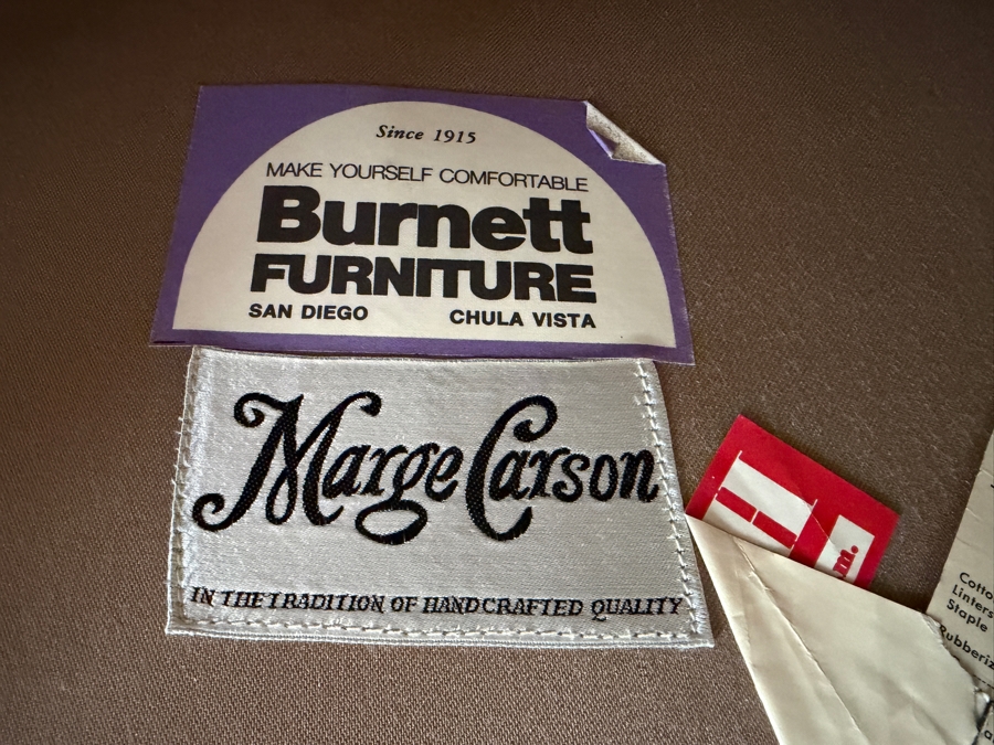 Mid-Century Modern Marge Carson Down Filled Sofa From Burnett Furniture 97W X 36D X 28H [Photo 6]