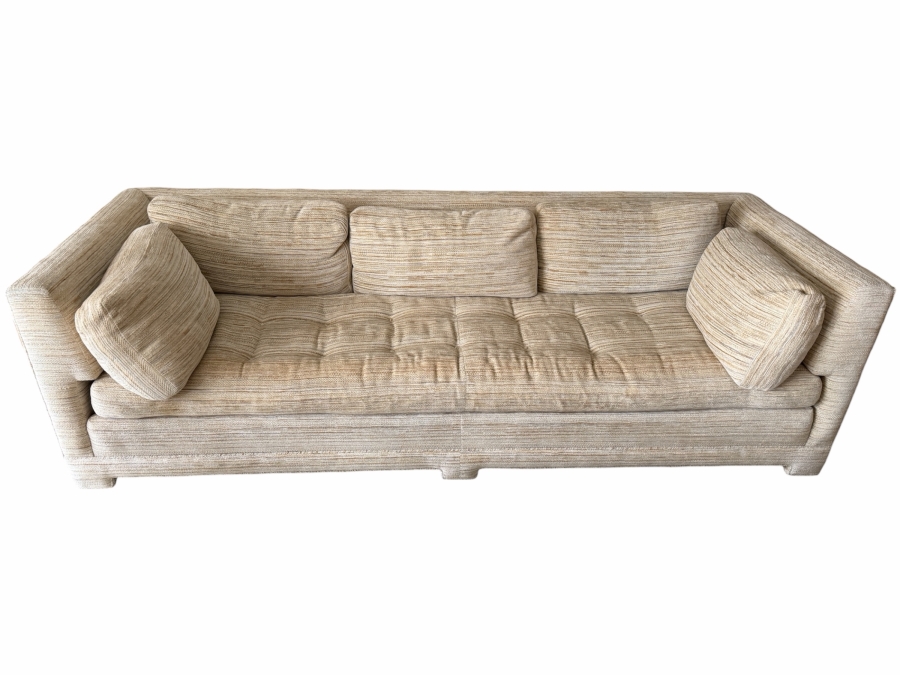 Mid-Century Modern Marge Carson Down Filled Sofa From Burnett Furniture 97W X 36D X 28H