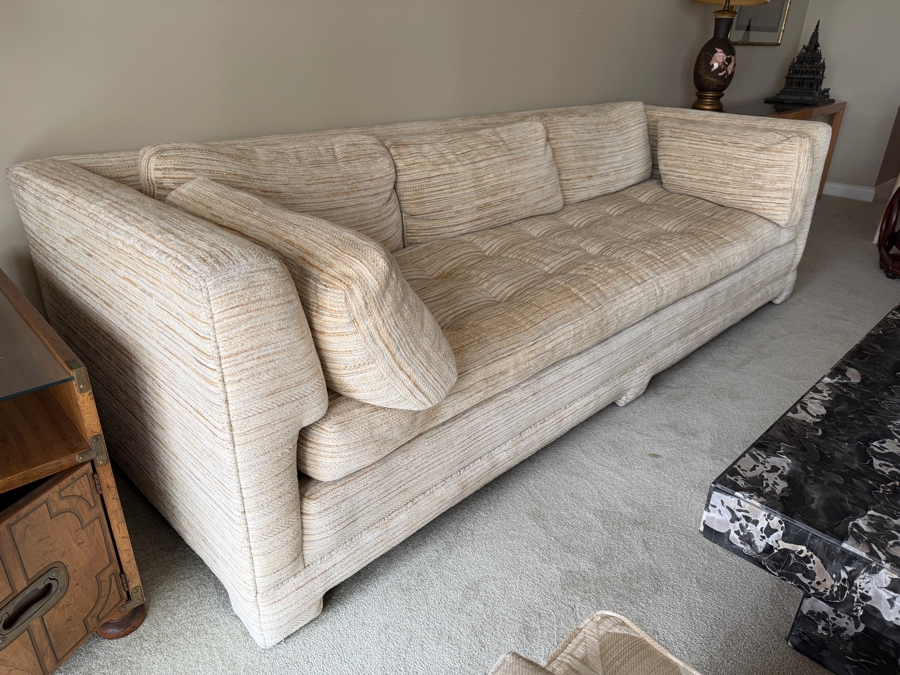 Mid-Century Modern Marge Carson Down Filled Sofa From Burnett Furniture 97W X 36D X 28H [Photo 4]