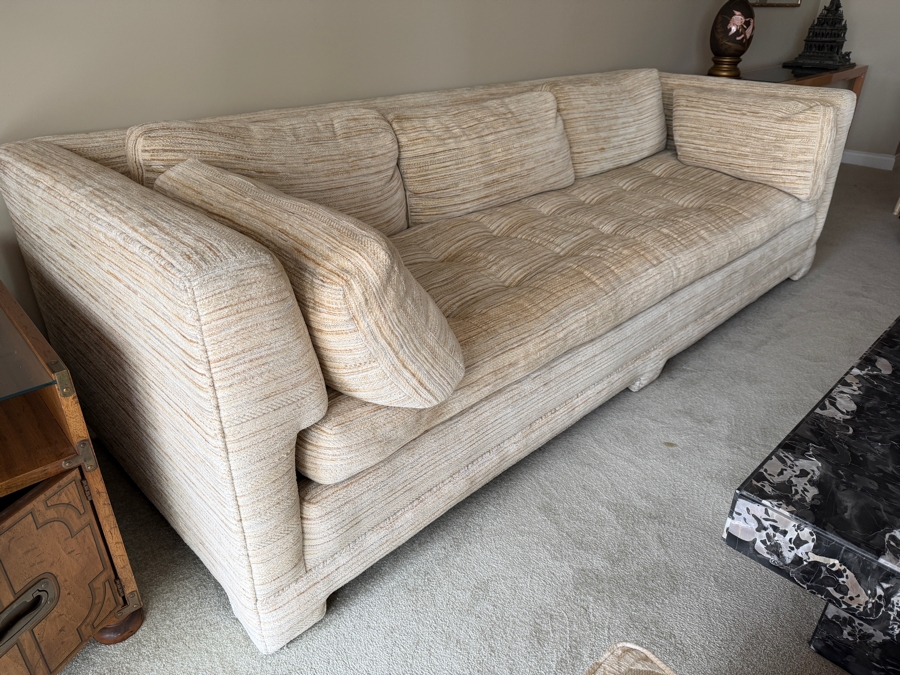 Mid-Century Modern Marge Carson Down Filled Sofa From Burnett Furniture 97W X 36D X 28H [Photo 2]