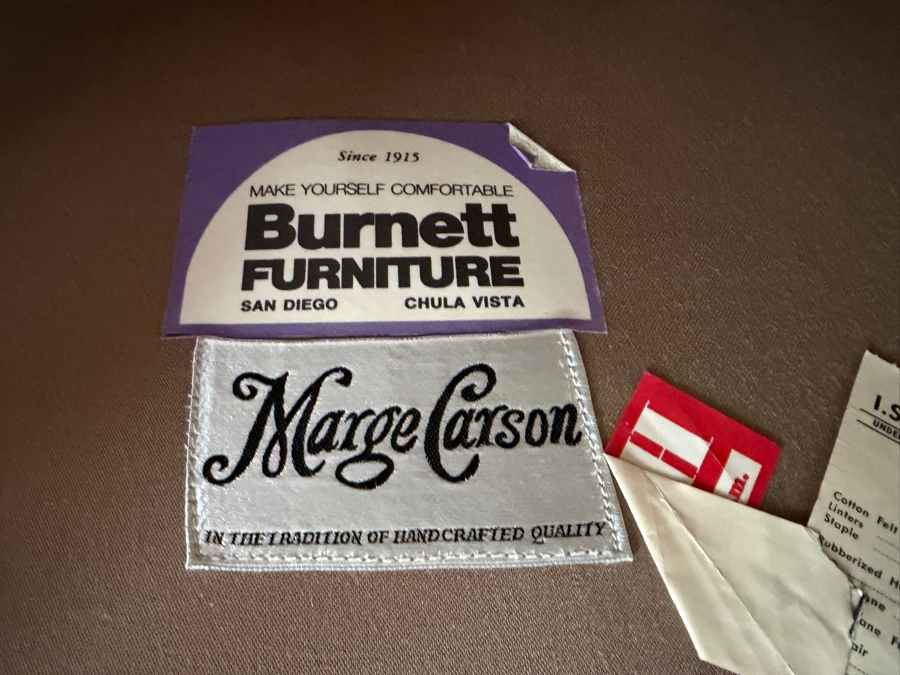 Mid-Century Modern Marge Carson Down Filled Sofa From Burnett Furniture 97W X 36D X 28H [Photo 5]