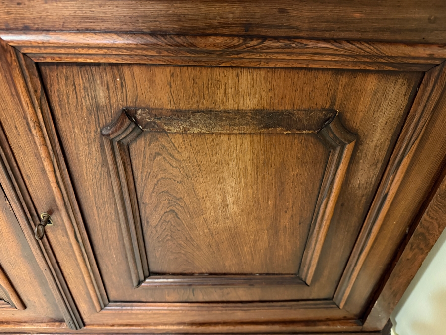 Antique 19th Century French Cabinet Washstand With Marble Top And Backsplash 45W X 24D X 44H [Photo 6]