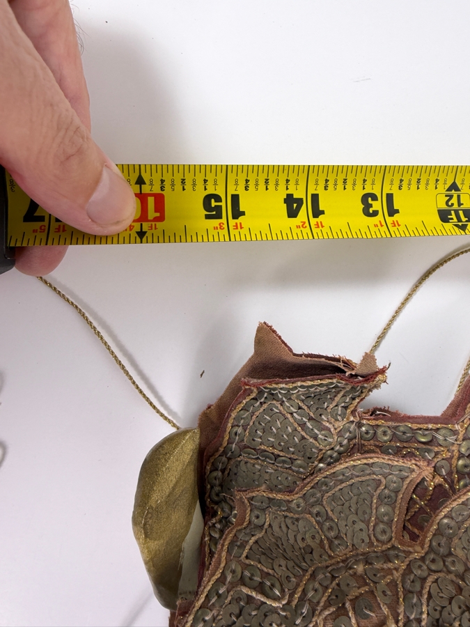 Vintage Burmese Yoke The Hand Carved Wood String Marionette Puppet Heavily Embroidered Sequin Kalaga Fabric Costume 16'H [Photo 4]