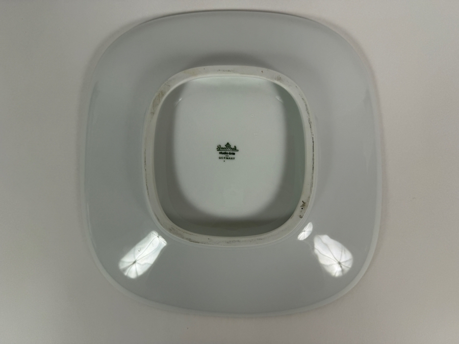 Vintage Timo Sarpaneva For Rosenthal Studio Line Germany Suomi Celebration White Porcelain Soft Square Serving Platter 12'W X 1.75'H [Photo 4]