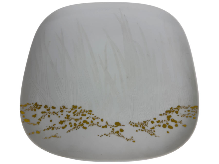 Vintage Timo Sarpaneva For Rosenthal Studio Line Germany Suomi Celebration White Porcelain Soft Square Serving Platter 12'W X 1.75'H