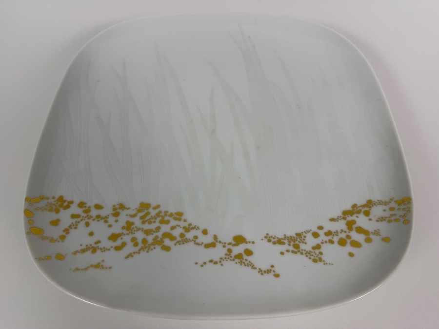 Vintage Timo Sarpaneva For Rosenthal Studio Line Germany Suomi Celebration White Porcelain Soft Square Serving Platter 12'W X 1.75'H [Photo 3]
