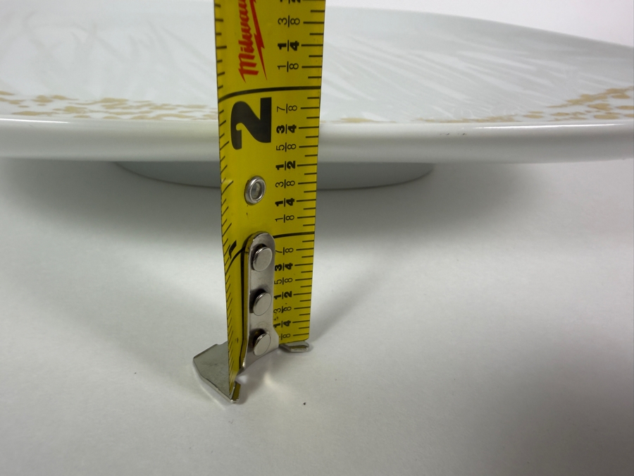 Vintage Timo Sarpaneva For Rosenthal Studio Line Germany Suomi Celebration White Porcelain Soft Square Serving Platter 12'W X 1.75'H [Photo 8]