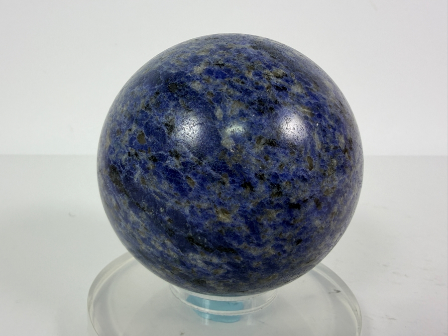Blue Sodalite Sphere On Lucite Stand 3.5'H [Photo 4]