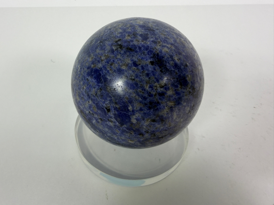 Blue Sodalite Sphere On Lucite Stand 3.5'H [Photo 5]