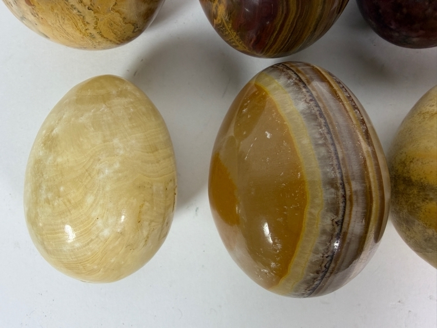 (8) Polished Egg-shaped Stones - See Photos [Photo 6]