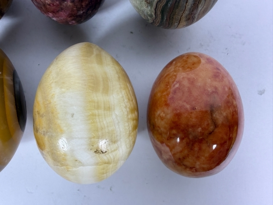 (8) Polished Egg-shaped Stones - See Photos [Photo 7]