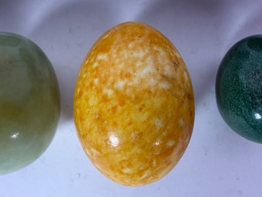 (8) Polished Egg-shaped Stones - See Photos [Photo 5]