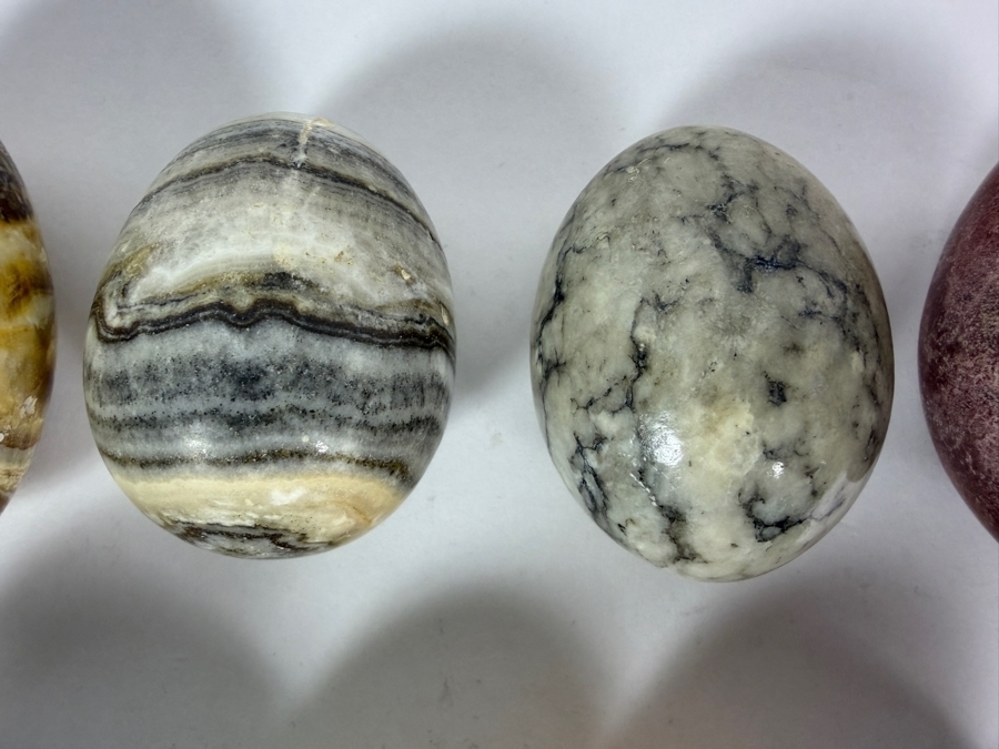 (8) Polished Egg-shaped Stones - See Photos [Photo 8]