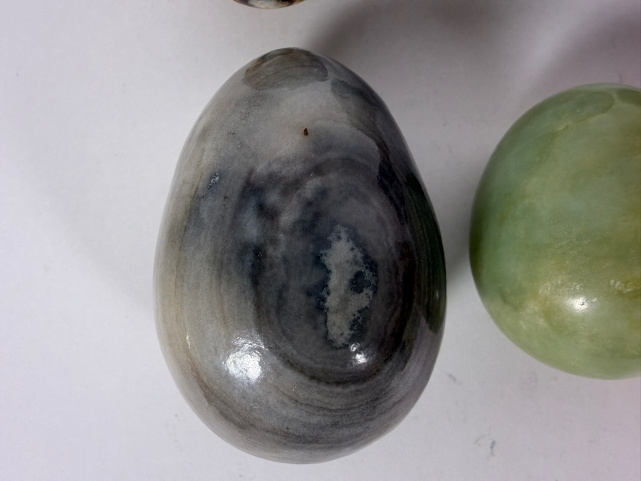 (8) Polished Egg-shaped Stones - See Photos [Photo 6]