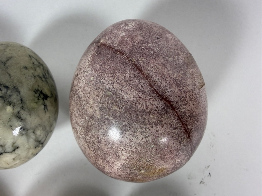 (8) Polished Egg-shaped Stones - See Photos [Photo 9]