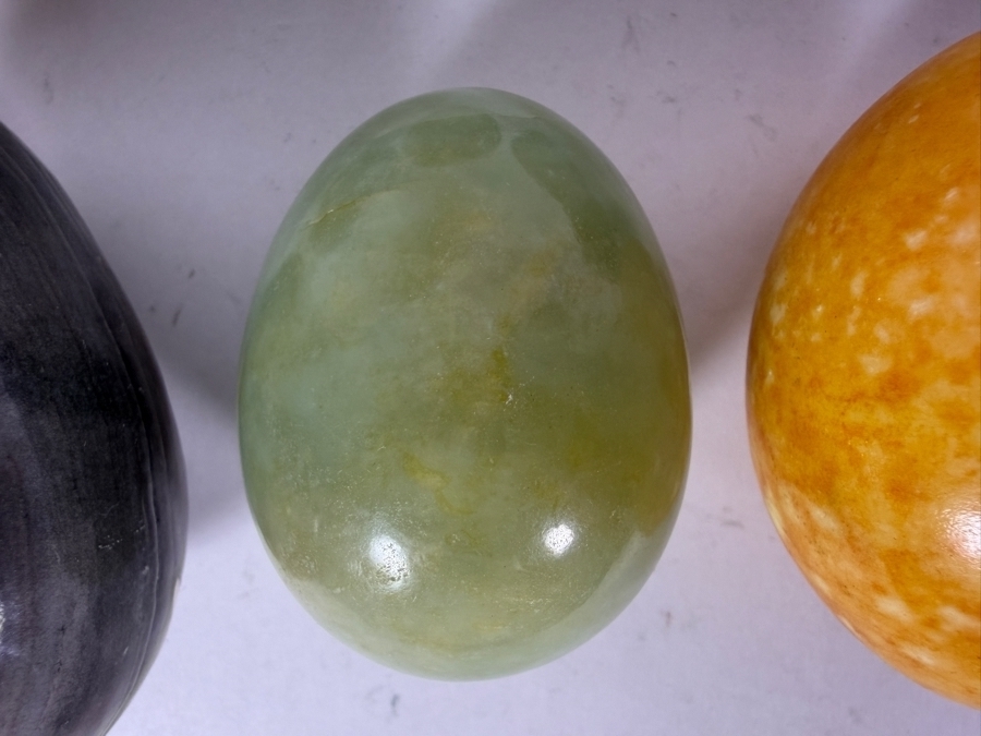 (8) Polished Egg-shaped Stones - See Photos [Photo 3]
