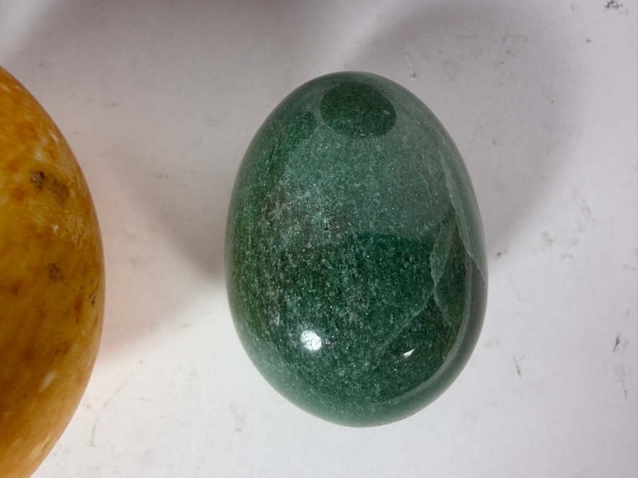 (8) Polished Egg-shaped Stones - See Photos [Photo 4]