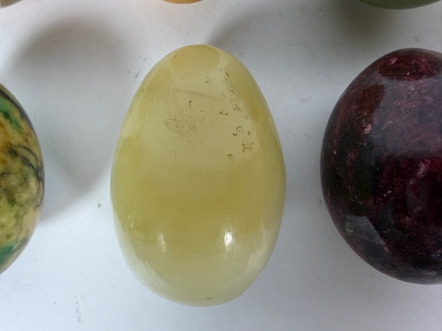 (8) Polished Egg-shaped Stones - See Photos [Photo 6]