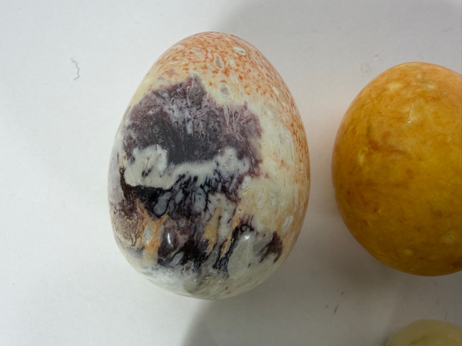 (8) Polished Egg-shaped Stones - See Photos [Photo 3]