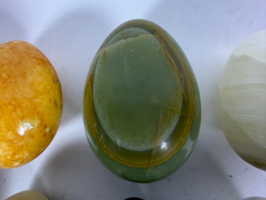 (8) Polished Egg-shaped Stones - See Photos [Photo 7]