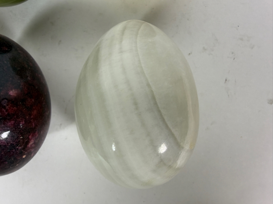 (8) Polished Egg-shaped Stones - See Photos [Photo 9]