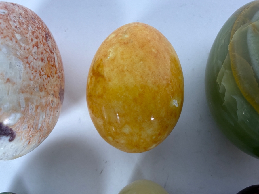 (8) Polished Egg-shaped Stones - See Photos [Photo 4]
