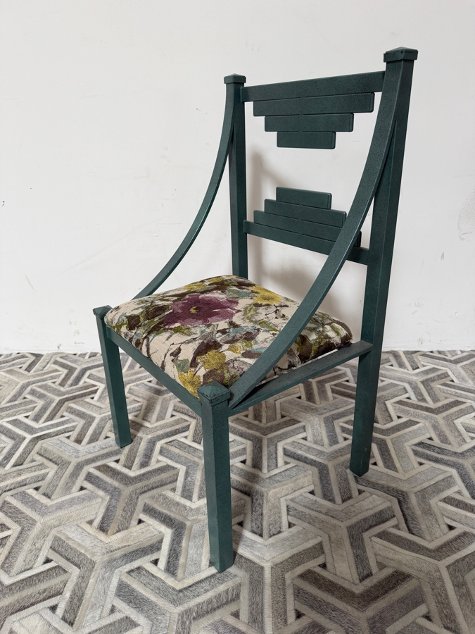 Just Added - Art Deco Style Metal Chair 21W X 20.5D X 40H [Photo 3]