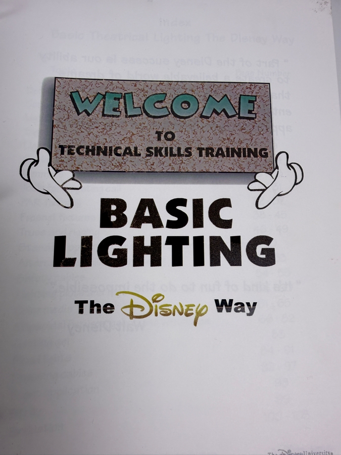 Just Added - (6) Walt Disney World Cast Member Training Manuals On Electricity, Basic Lighting & Sound Reinforcement [Photo 13]
