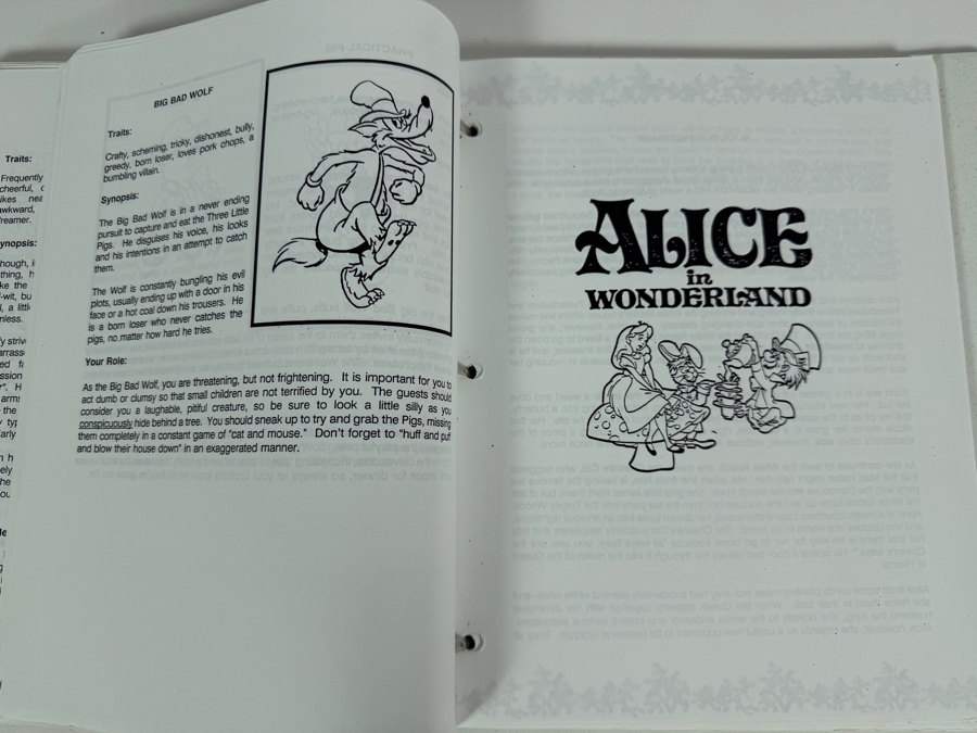Just Added - Walt Disney World Manual For Disney Cast Members In The Character Department Showing Traits And Signatures Of Walt Disney Cast Characters [Photo 11]