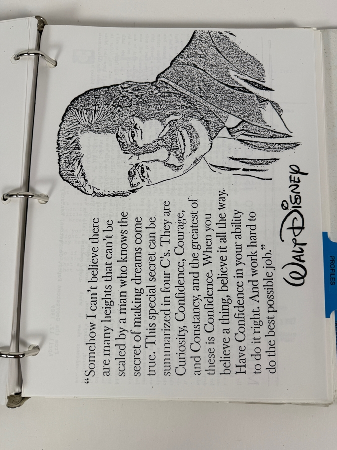 Just Added - Walt Disney World Manual For Disney Cast Members In The Character Department Showing Traits And Signatures Of Walt Disney Cast Characters [Photo 8]