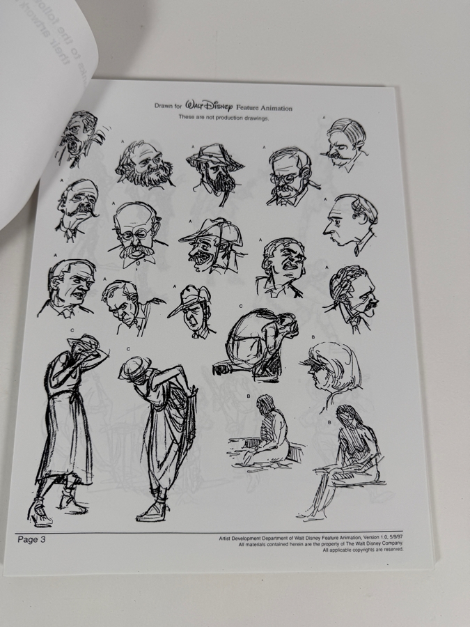 Just Added - Walt Disney Feature Animation Sample Drawing Portfolio Guide - See Photos [Photo 4]