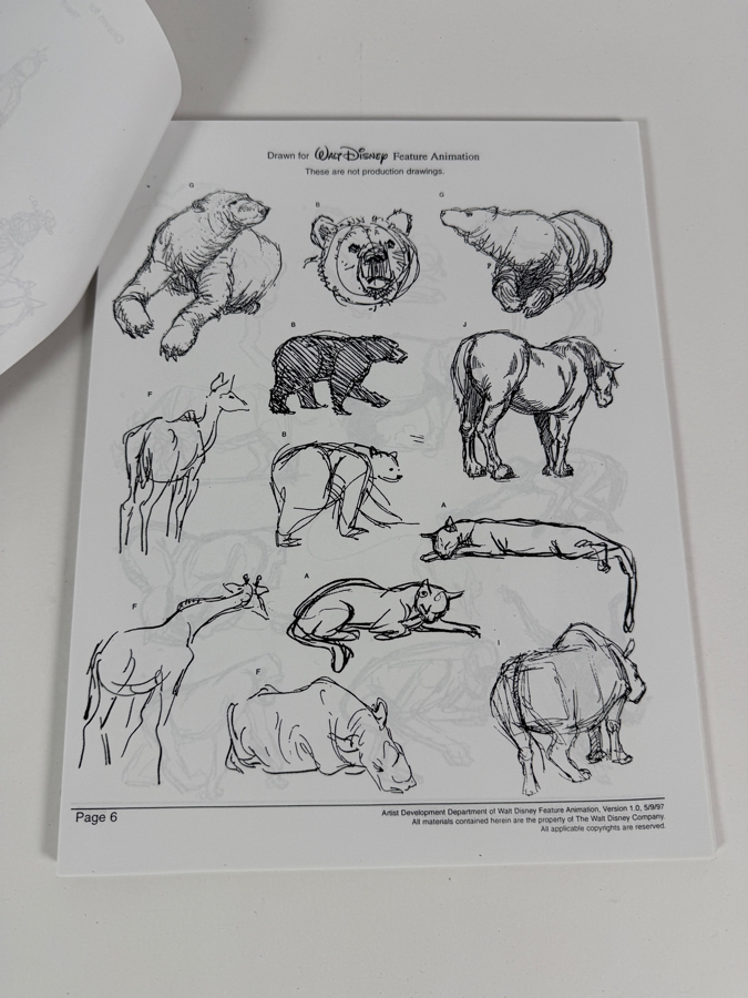 Just Added - Walt Disney Feature Animation Sample Drawing Portfolio Guide - See Photos [Photo 6]