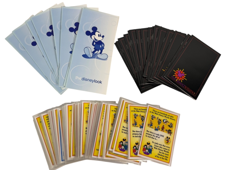 Just Added - Copies Of Walt Disney's The Disney Look Booklets, Disney Cast Member Performance Excellence Booklets And Copies Of Laminated Walt Disney World Cast Member Instructional Cards