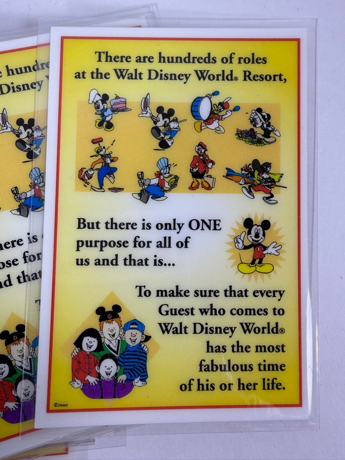 Just Added - Copies Of Walt Disney's The Disney Look Booklets, Disney Cast Member Performance Excellence Booklets And Copies Of Laminated Walt Disney World Cast Member Instructional Cards [Photo 7]