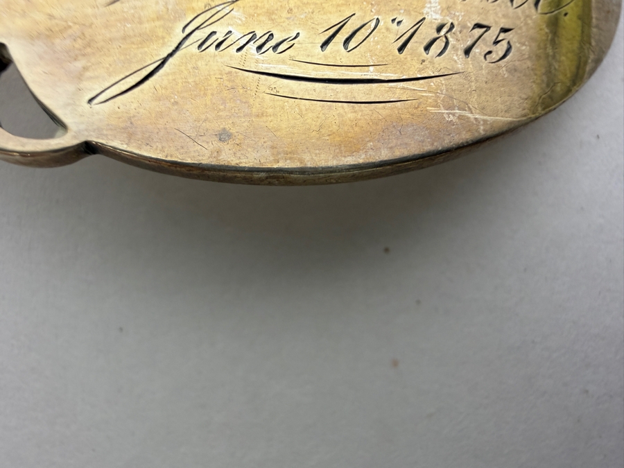 Antique Ornate Gorham Sterling Silver Cut Crumber Knife Lily Pattern 1870 11.5'L 95.9g ($217 Melt Value - Replacements Value $580) [Photo 5]