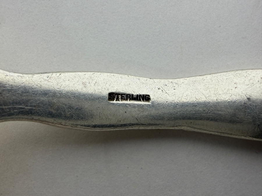 Sterling Silver Serving Spoon And Sterling Silver Fork 9'L 139.7g ($317 Melt Value) [Photo 6]