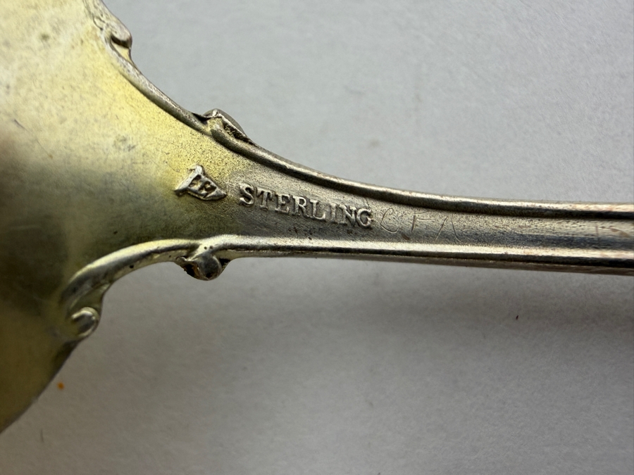 Ornate Sterling Silver Taurus April Zodiac Spoon 5'L, Butter Knife And (3) Berry Forks 61.1g ($138 Melt Value) [Photo 6]