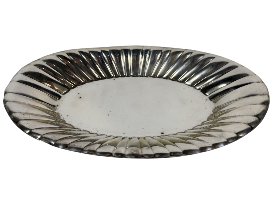 Sterling Silver Reed & Barton Oval Scalloped Edge Bowl Bread Tray 12W X 6.5D X 1.5H 283.5g ($642 Melt Value)