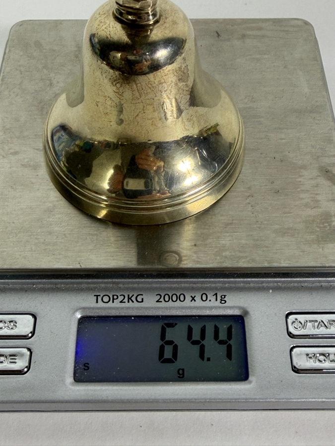 Sterling Silver Bell 4'H 64.4g [Photo 6]