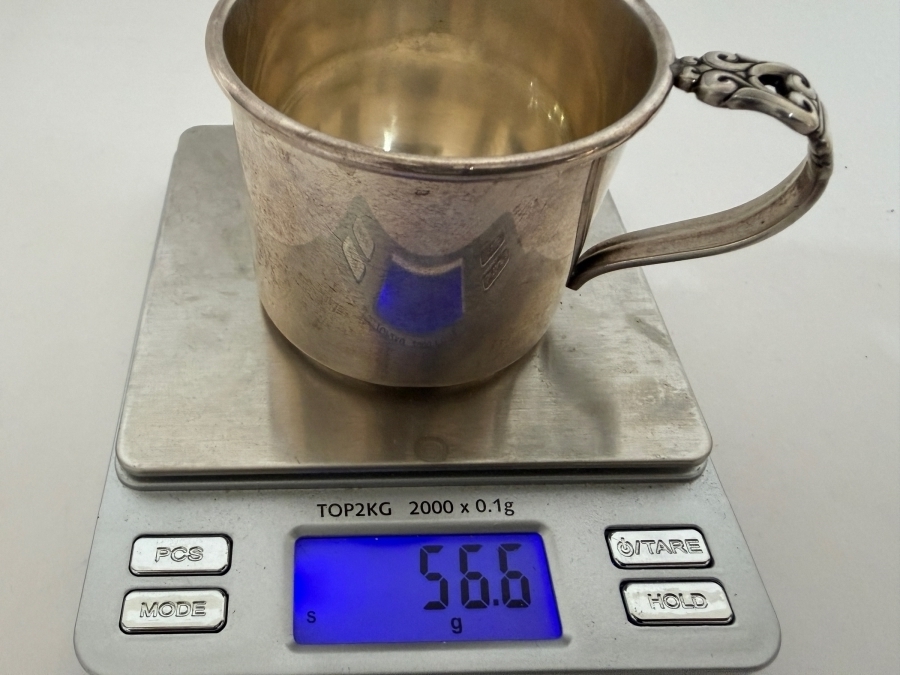 Sterling Silver Royal Danish Baby Cup 2H 56.6g ($128 Melt Value) [Photo 7]