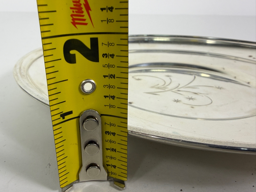 Gorham Sterling Silver Footed Plate 9'W 209.6g ($475 Melt Value) [Photo 7]