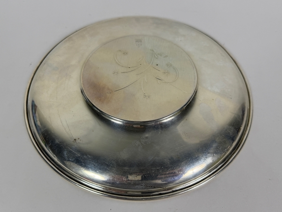 Gorham Sterling Silver Footed Plate 9'W 209.6g ($475 Melt Value) [Photo 3]