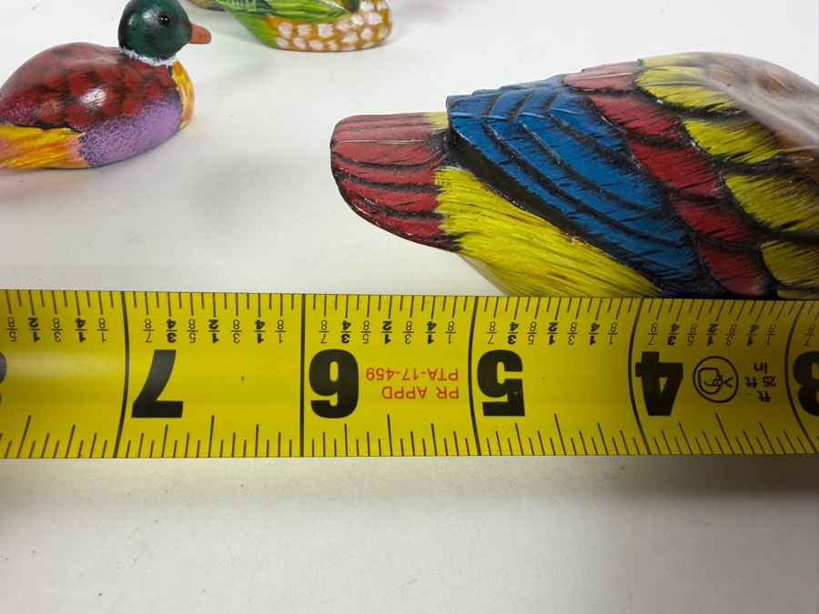 Hand-painted Wooden Duck Figurines From Alaska Largest Is 6' [Photo 8]