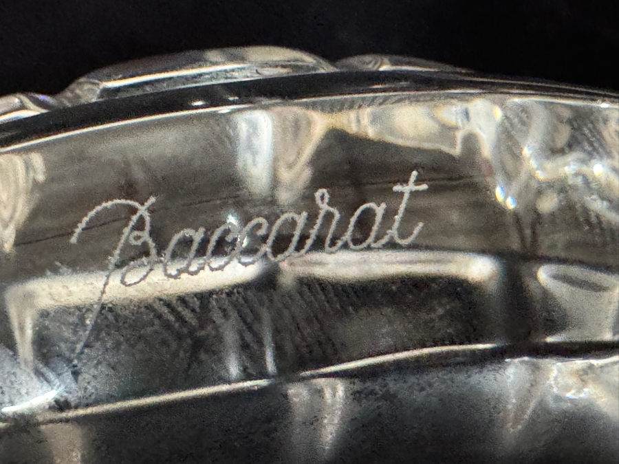 Vintage Signed Baccarat France Clear Lead Crystal Tortoise Turtle Figurine Paperweight 3.5'H X 1.6'H [Photo 6]