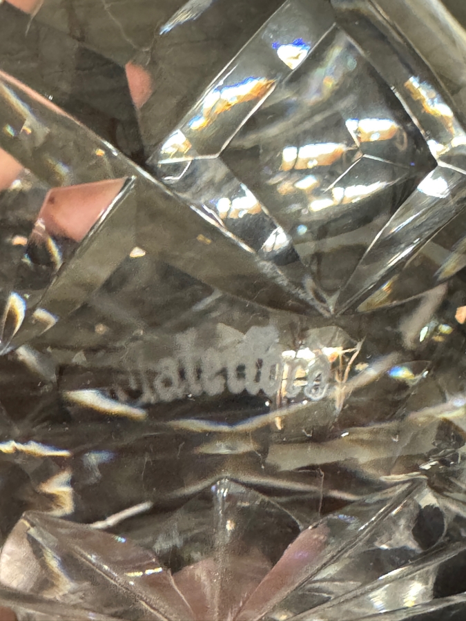 Vintage Waterford Crystal Giftware Pattern Lidded Honey Pot Jam Marmalade Jelly Jar 5.6'H [Photo 4]
