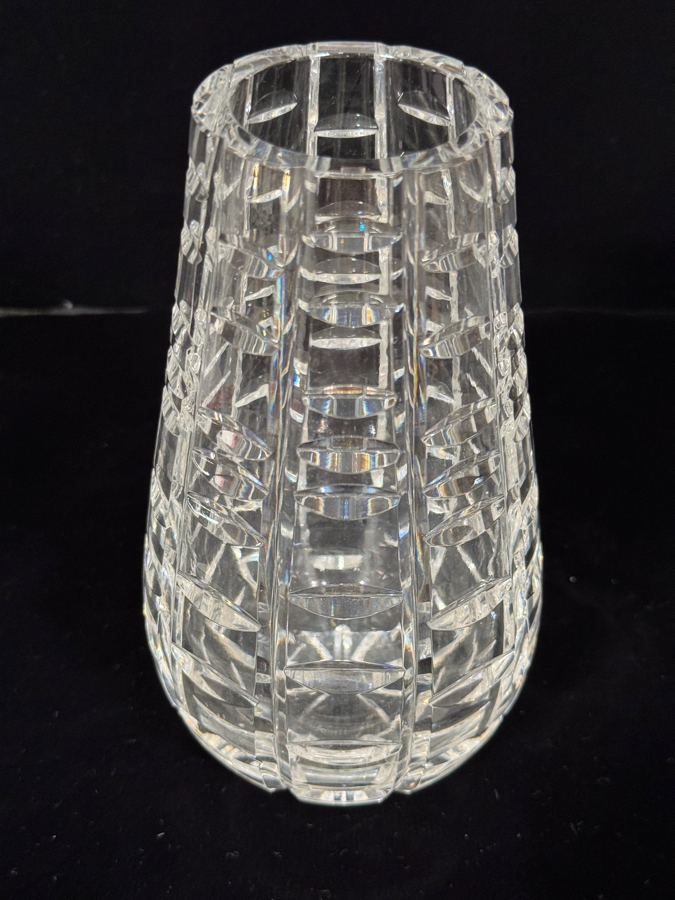 Vintage Miroslav Havel For Waterford Crystal Retired Tralee Pattern Pear Teardrop Ladder Cut Flower Vase 7'H [Photo 2]